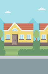 Image showing Background of suburban house.