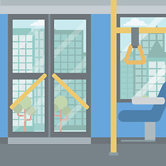 Image showing Background of modern empty city bus.