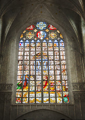 Image showing Inside of a creepy old church