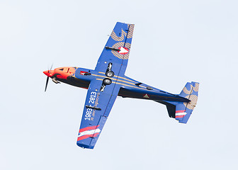 Image showing LEEUWARDEN, THE NETHERLANDS - JUNE 10, 2016: Austian PC-7 Pilatu