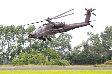 Image showing LEEUWARDEN, THE NETHERLANDS - JUN 11, 2016: Boeing AH-64 Apache 