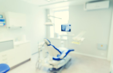 Image showing blurred modern dental clinic office interior bokeh