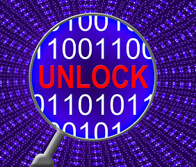 Image showing Unlock Computer Shows Unblock Accessibility And Processor