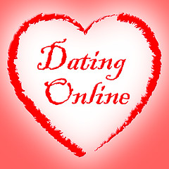 Image showing Dating Online Shows Web Site And Network