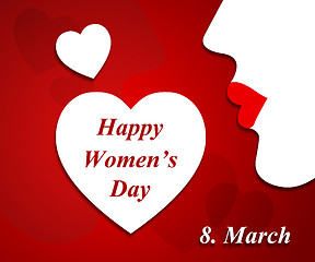 Image showing Womens Day Represents Females Lady And Ladies