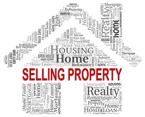 Image showing Selling Property Represents Market House And Promotions