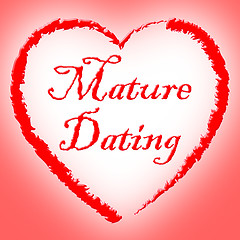 Image showing Mature Dating Shows Love Retired And Senior