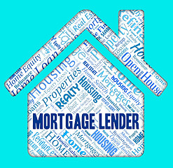 Image showing Mortgage Lender Shows Finance Financial And Loan