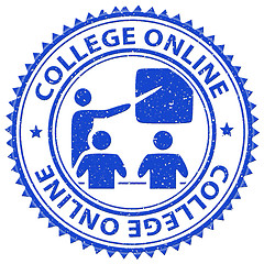 Image showing College Online Shows Web Site And Colleges