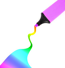 Image showing Rainbow colours