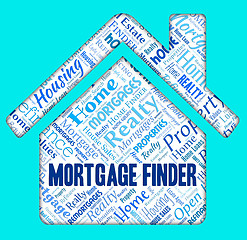 Image showing Mortgage Finder Means Real Estate And Buying