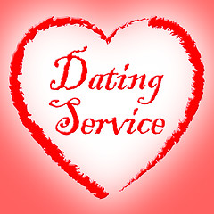 Image showing Dating Service Shows Web Site And Assist