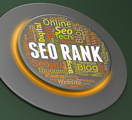 Image showing Seo Rank Indicates Search Engine And Keyword