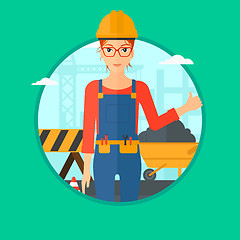 Image showing Builder giving thumb up.