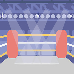 Image showing Background of boxing ring.