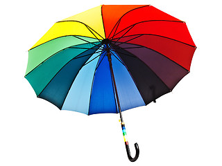 Image showing Multicolored Umbrella