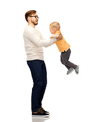 Image showing father with son playing and having fun