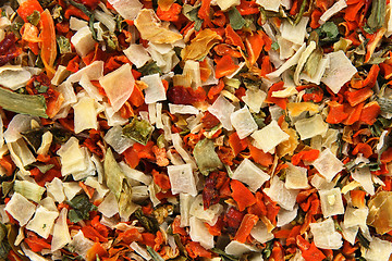 Image showing Dried vegetables background