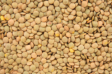 Image showing Green lentils background