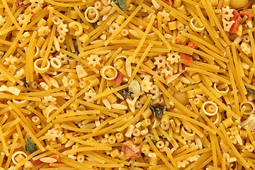 Image showing Mixed noodles background
