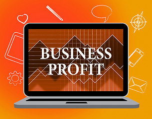 Image showing Business Profit Shows Web Site And Biz