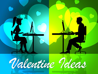 Image showing Valentine Ideas Shows Decision Girlfriend And Celebration