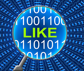 Image showing Social Media Like Means Follow Liked And Fan