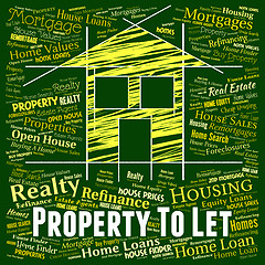 Image showing Property To Let Shows Real Estate And Apartment