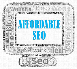 Image showing Affordable Seo Indicates Cut Price And Cheap