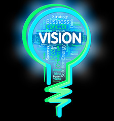 Image showing Vision Lightbulb Shows Aspire Planning And Missions