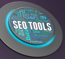 Image showing Seo Tools Means Push Button And Applications