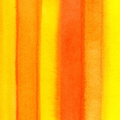 Image showing Bright orange watercolor background