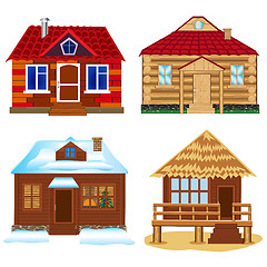 Image showing Four buildings