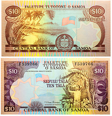 Image showing Banknote 10 Tala Samoa 2002