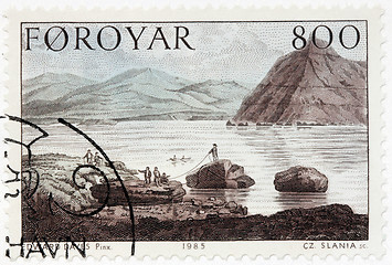 Image showing Faroese Landscape Engraving