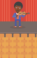 Image showing Man playing violin.