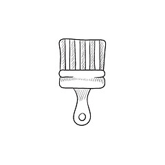 Image showing Paintbrush sketch icon.