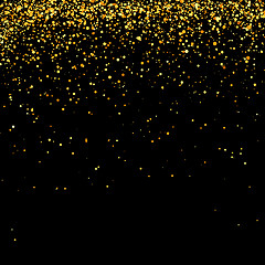 Image showing Yellow Confetti Isolated