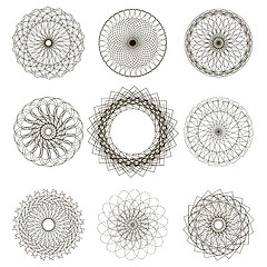 Image showing Set of Circle Geometric Ornaments