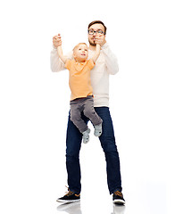 Image showing father with son playing and having fun