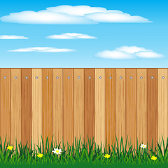 Image showing Wooden fence