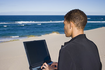 Image showing Working Outdoors