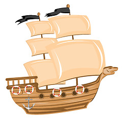 Image showing Pirate ship