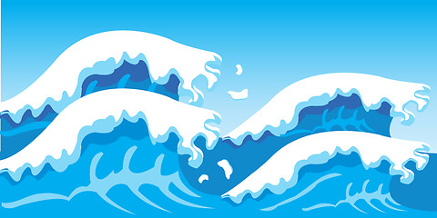 Image showing Sea waves