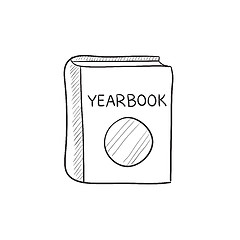 Image showing Yearbook sketch icon.