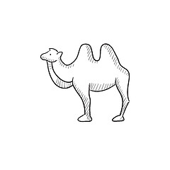 Image showing Camel sketch icon.