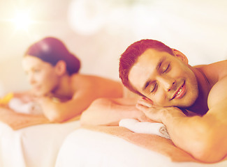 Image showing couple in spa