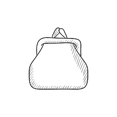 Image showing Purse sketch icon.