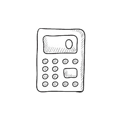 Image showing Calculator sketch icon.