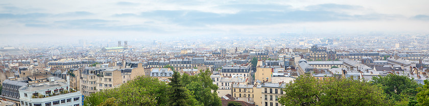 Image showing Roofs in residential quarter of Montmartre